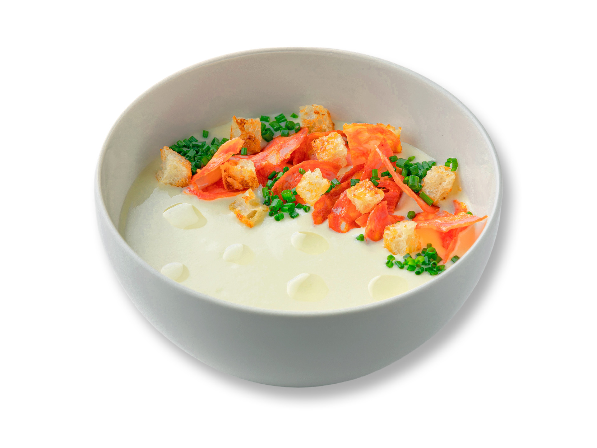 Картофельный крем-суп с чоризо_0